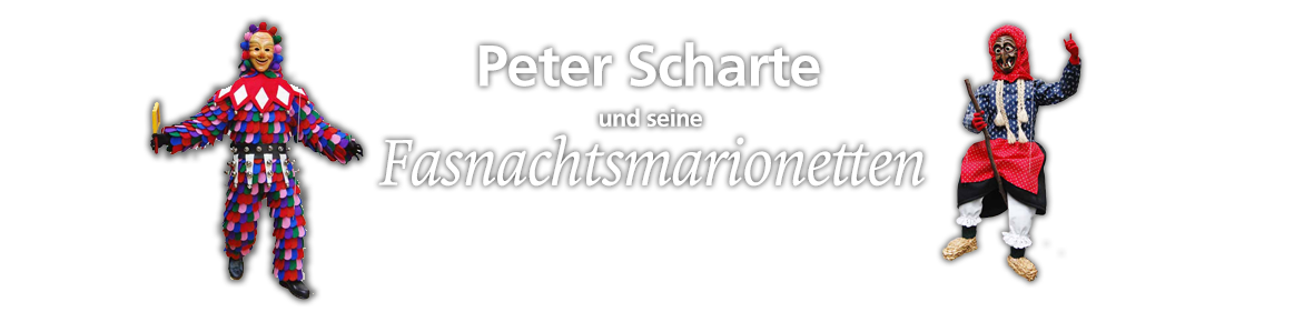 Peter Scharte und seine Fastnachtsmarionetten